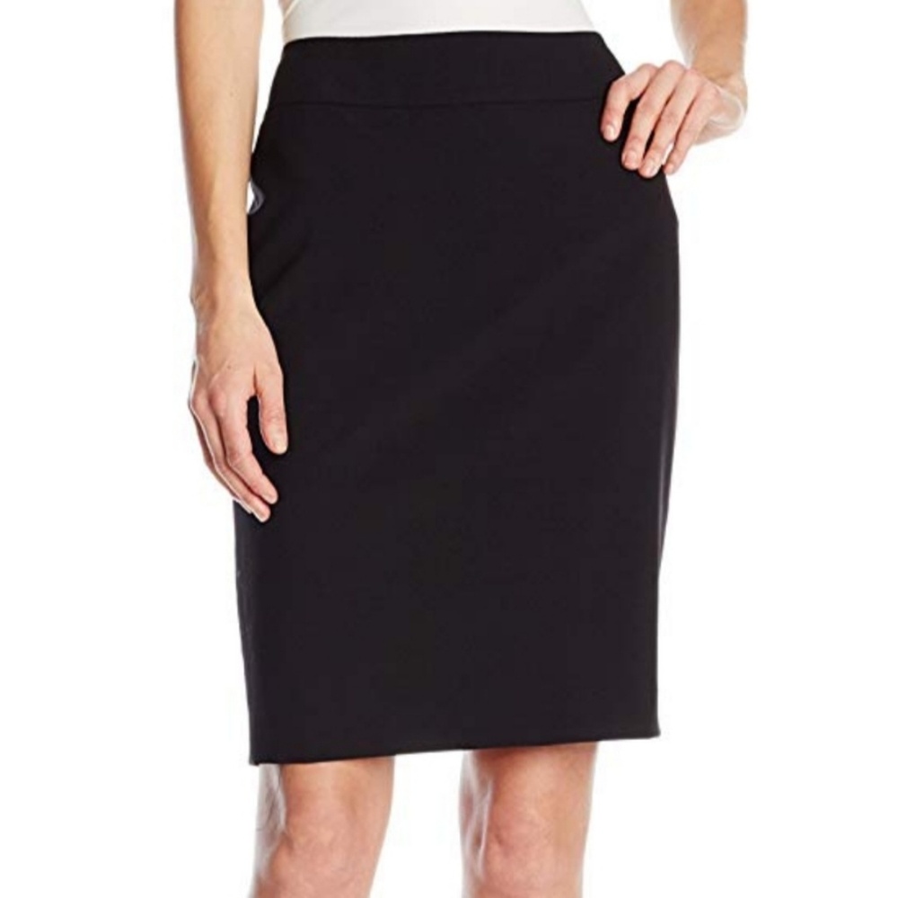 Nine West Black Pencil Suiting Skirt Sz 8